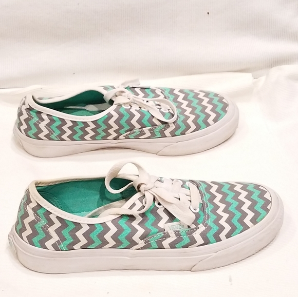 Vans Authentic Gore Skyway ZigZag Turquoise Mens 5 - Picture 2 of 12